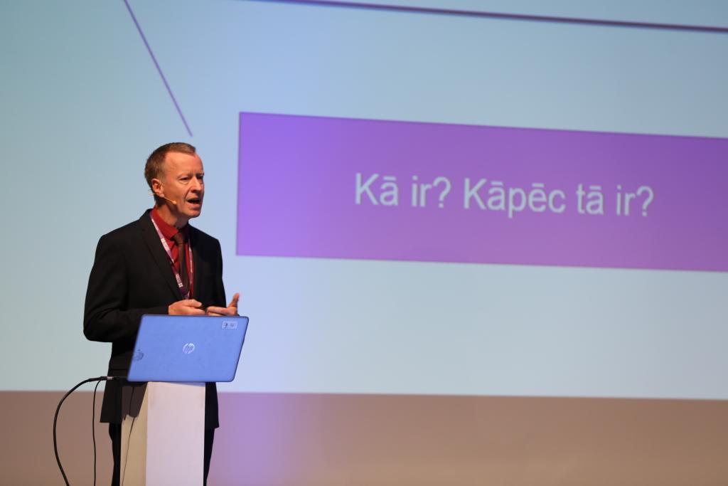 Janis_Vilcins_Skola2030 publicitātes foto no konferences, autore: Evija Trifanova/LETA
