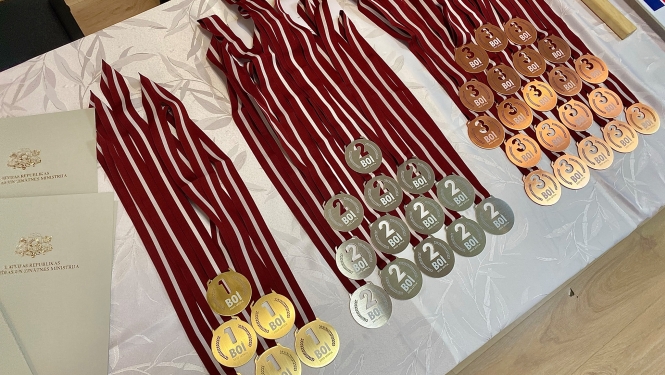 Olimpiādes medaļas.
