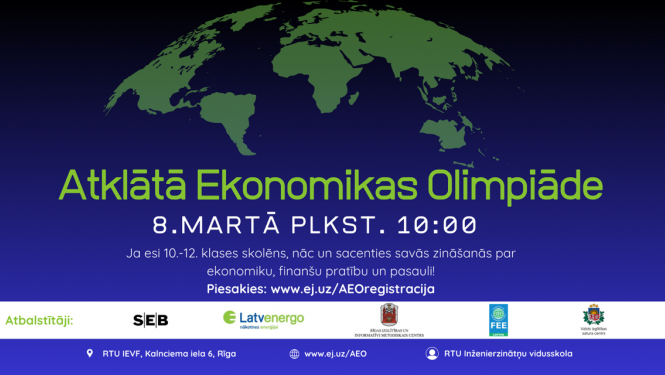 Atklātā ekonomikas olimpiāde 8.martā