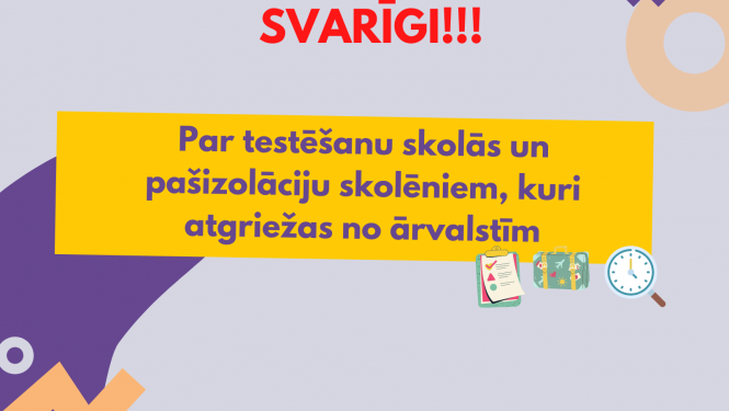 par testēšanu un atgriešanos no ārvalstīm 