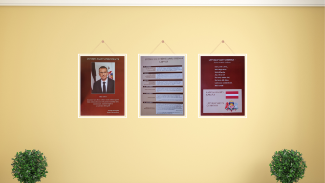 LV simbolu plakātu komplekts izglītības iestādēm