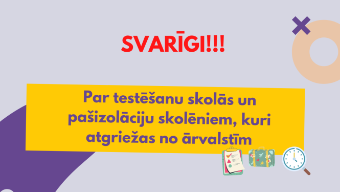 par testēšanu un atgriešanos no ārvalstīm 