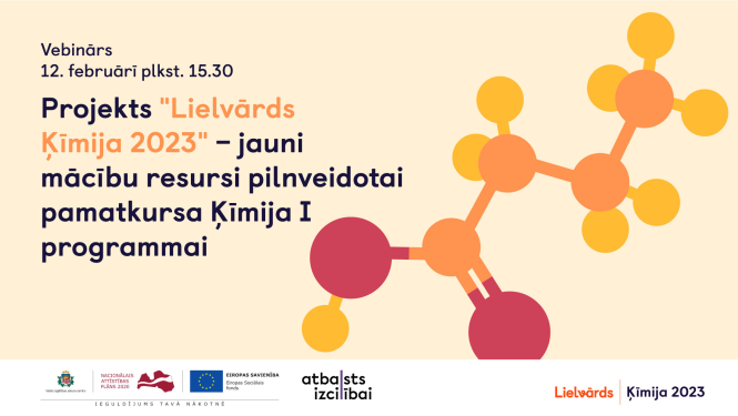 Projekts "Lielvārds Ķīmija 2023" - jauni mācību resursi pilnveidotai pamatkursa Ķīmija I programmai