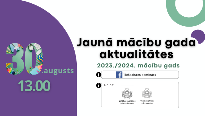 Jaunā mācību gada aktualitātes