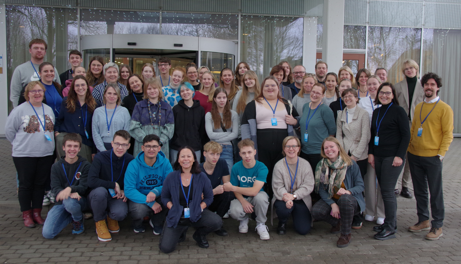 Starptautiskā Baltijas jūras projekta koordinatoru, skolēnu un skolotāju kopbilde