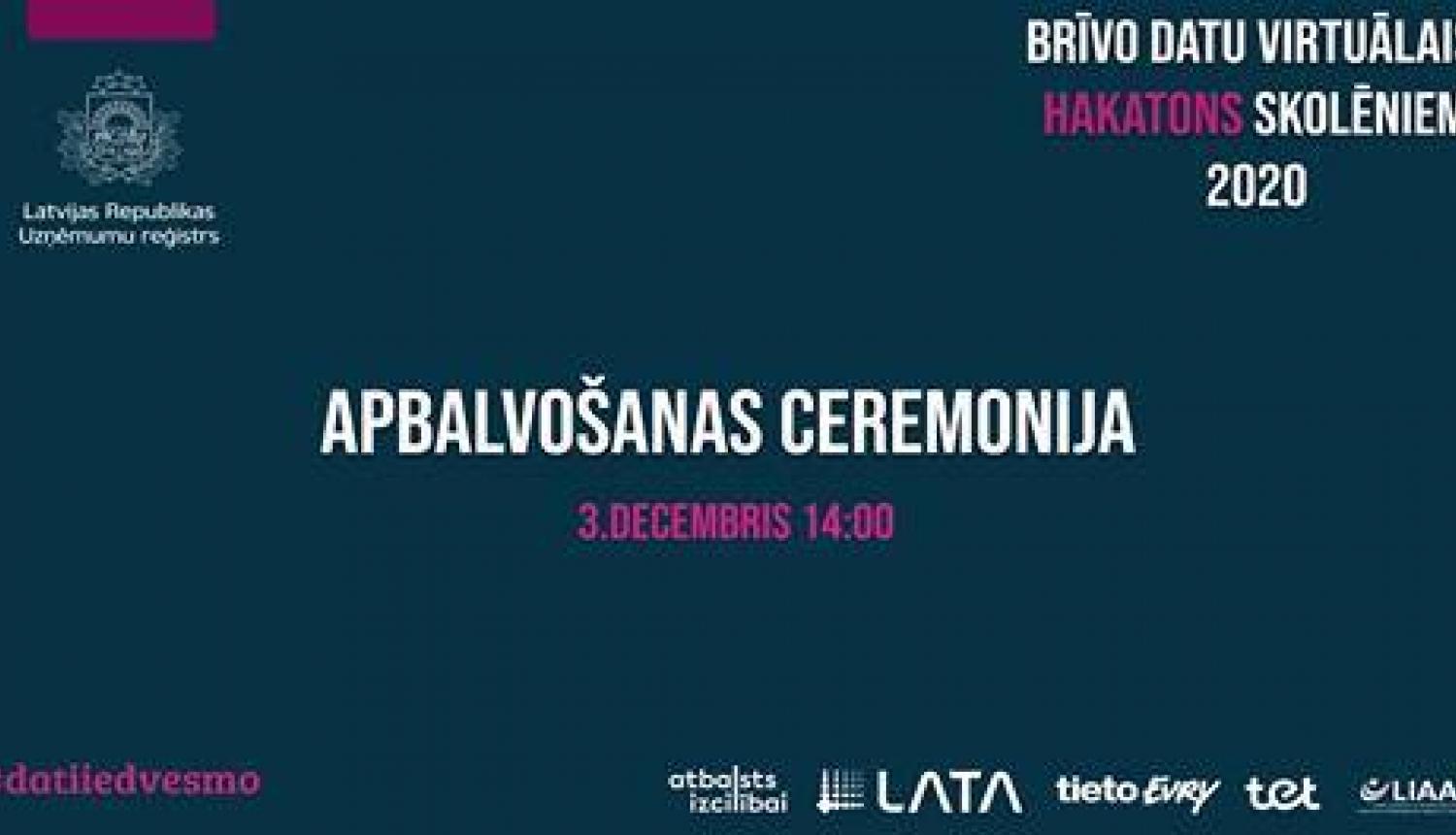 Apbalvosanas ceremonija_atbalsts izcilibai_hakatons