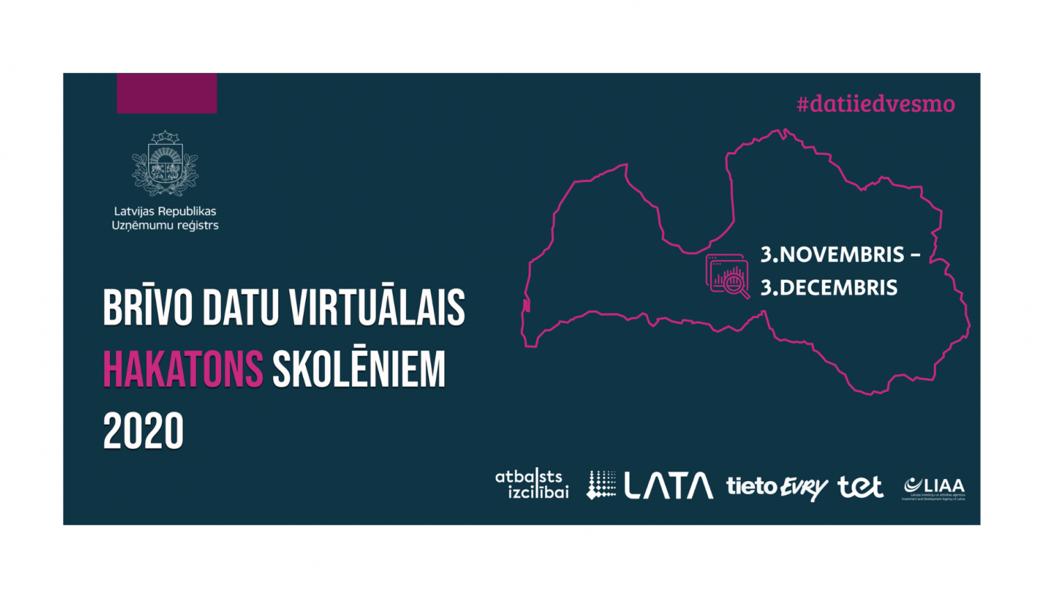 Atklāta pieteikšanās Brīvo datu virtuālajam hakatonam skolēniem 2020!